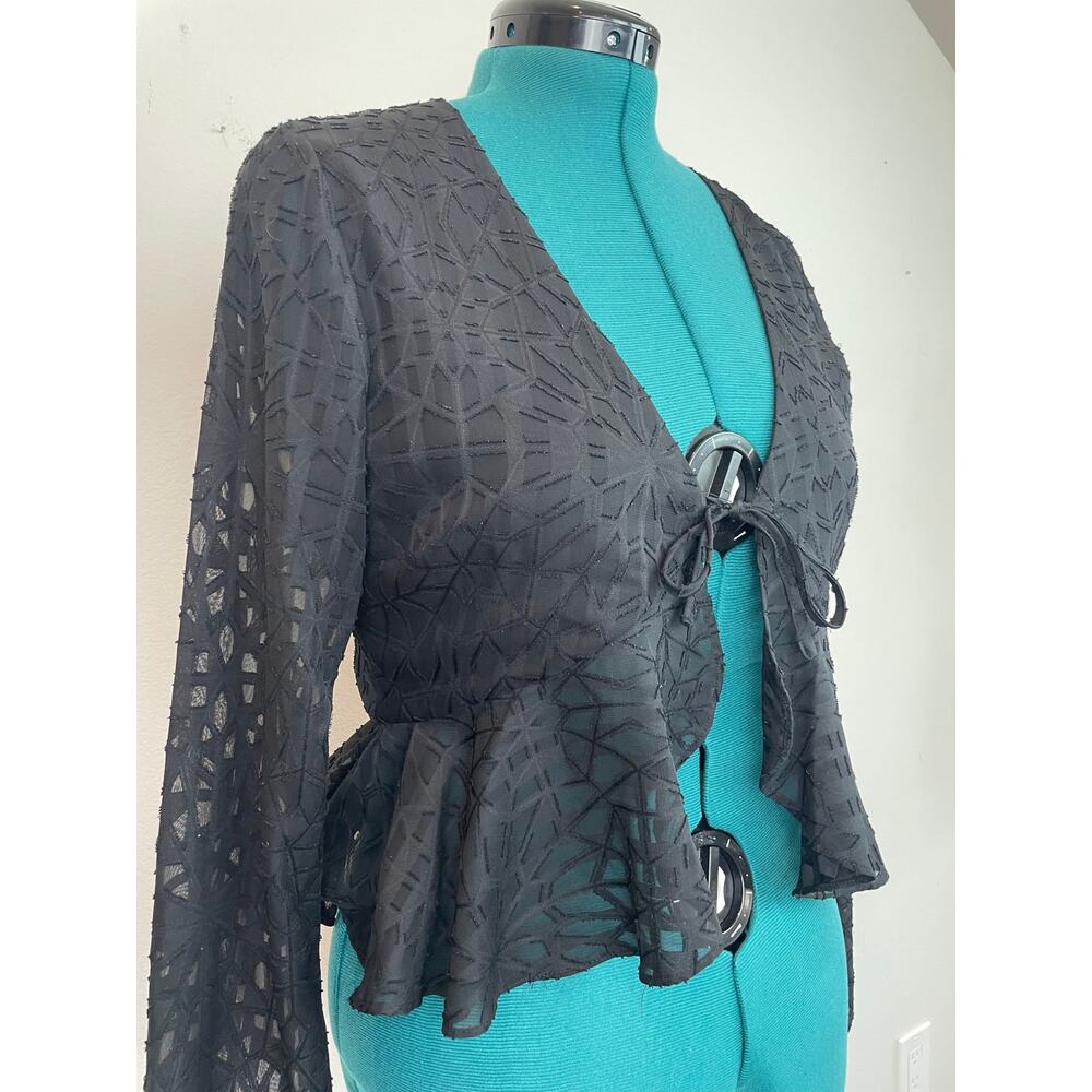 Atmos & Here Ruffle Tie Top - Picture 6 of 6